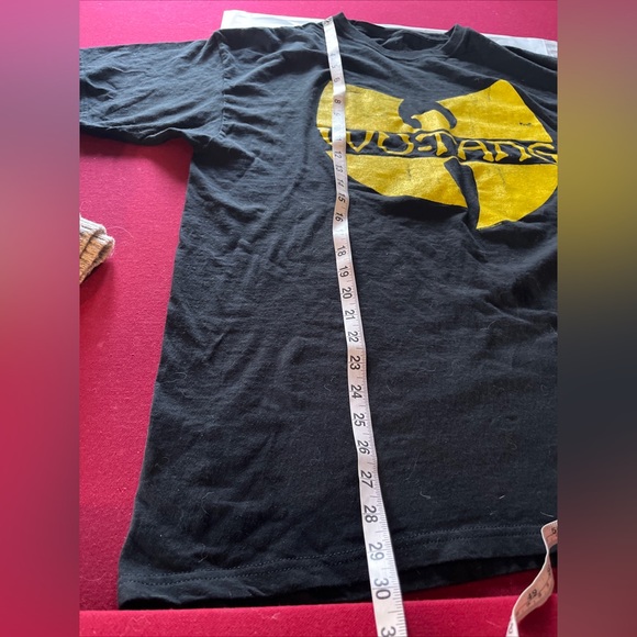 Wu-tang Clan RAP T Shirt YELLOW FRONT LOGO Rap Tee cotton men unisex XL 90s  y2k - Picture 6 of 6